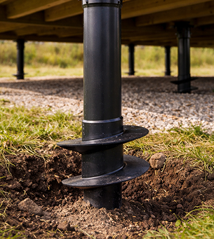 Полное изображение: Свайно винтовой фундамент